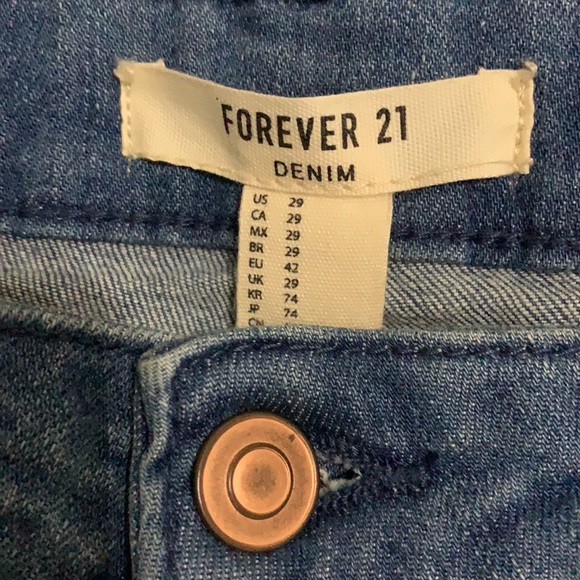Forever 21 Distressed Denim Jeggings - Picture 2 of 4